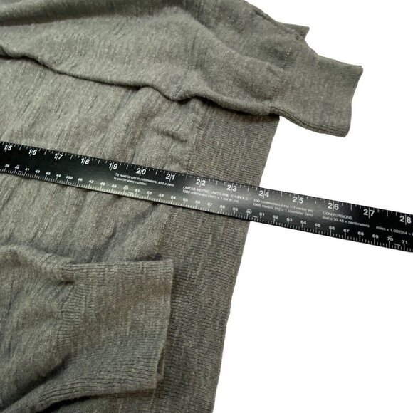 LUCKY BRAND Women Pullover Sweater Size L Gray V Neck Long Sleeve Casual 74-2 - Picture 9 of 12
